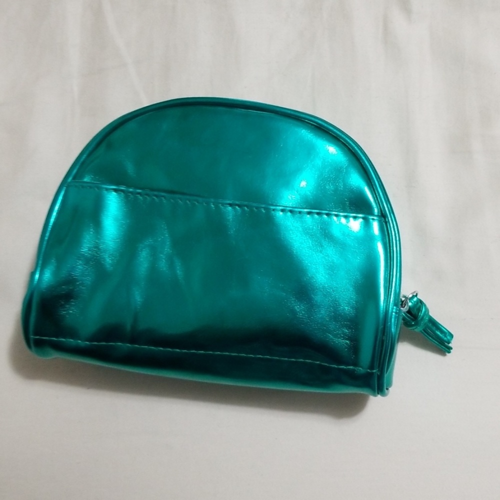 Iridescent Emerald Makeup Bag